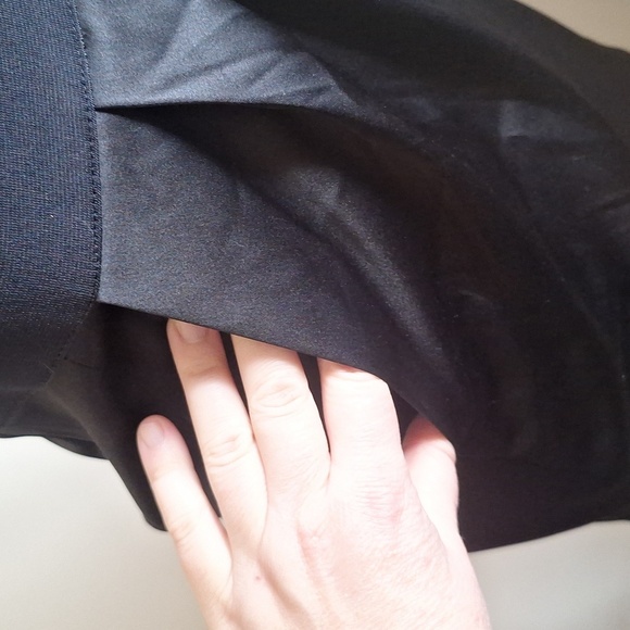 Express Mini Bodycon Strapless Satin Black Dress Size 4 - Picture 5 of 10